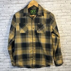DIXXON DFC Youth Division Hoffman Boy's Plaid Flannel Shirt size Large